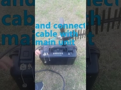 सैन्य हैंडहेल्ड ड्रोन जैमर दिशात्मक एकल व्यक्ति संचालित